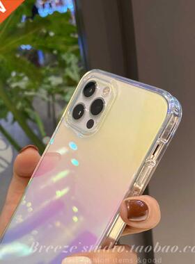 High quality Suer Rainbow laser soft silicon Phone Case Fo