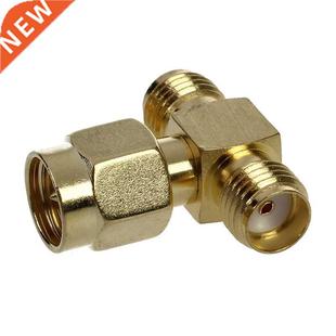 Connector Two Triple Female SMA Adapter Male