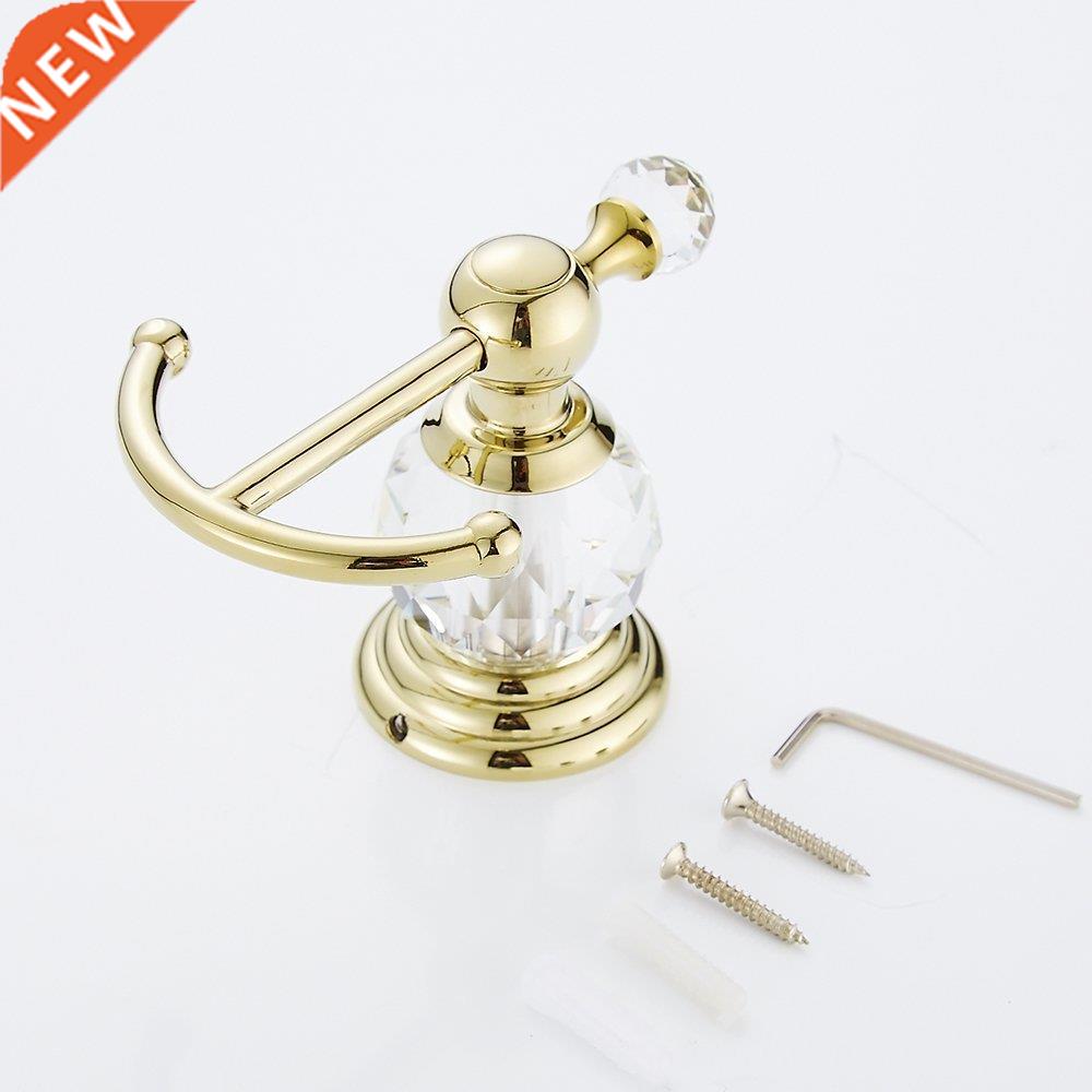 4 Pieces Gold Polished Bathroom Accessories Sets Brass&C