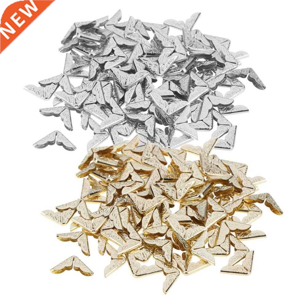 100pcs Metal Book Folders Scrapbooking Albums Corner Protect