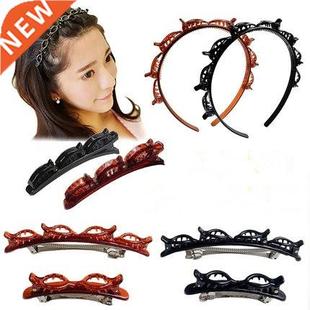 Band Twist Clips Double Hairp Hair Layer Front Fashion Plait