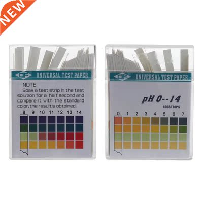 100 Strips 0-14 PH Alkaline Acid Indicator Paper Water Saliv