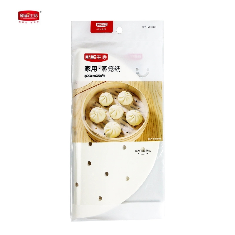 新鲜生活一次性蒸笼纸烤箱微波炉垫纸蒸包子馒头蛋糕不粘纸烘焙纸
