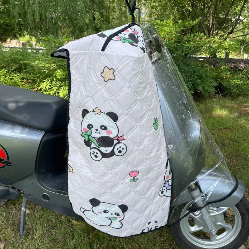 2024新款夏季防晒电动车车头防水罩可折叠收纳外卖员骑手接单神器
