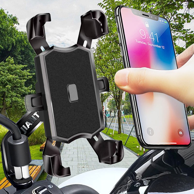 电动车手机架电瓶摩托车自行车踏板外卖骑手车载防震手机导航支架