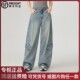 阔腿牛仔裤 阿玛施商场同款 26早春复古大口袋宽松垂感潮酷工装 女