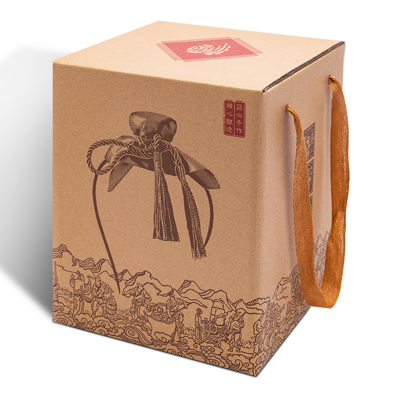 3斤陶瓷通用定制包装全套酒盒