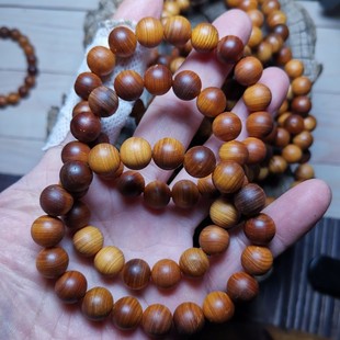 特价 微瑕太行崖柏黑油料女士单圈两圈手串108颗手链手持车挂手环