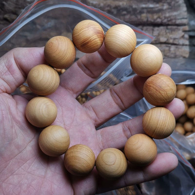 太行崖柏木老料素珠雕刻手串手链