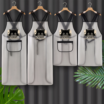 TPU围裙厨房家用2025新款防油防水做饭大人男工作服水产专用加长