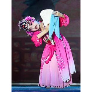 少儿俏花旦演出服百蝶香扇舞蹈服古典舞梨花颂女子京剧戏曲表演服