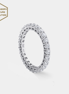 埃斯意 TENNIS宝石925银食指戒指ins潮小众嘻哈指环个性设计男女