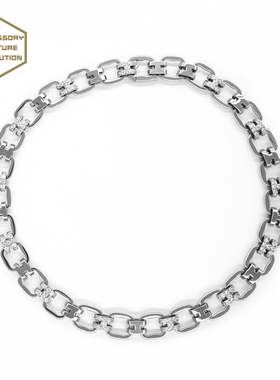 CHOOSE锆石嘻哈双排男女项链