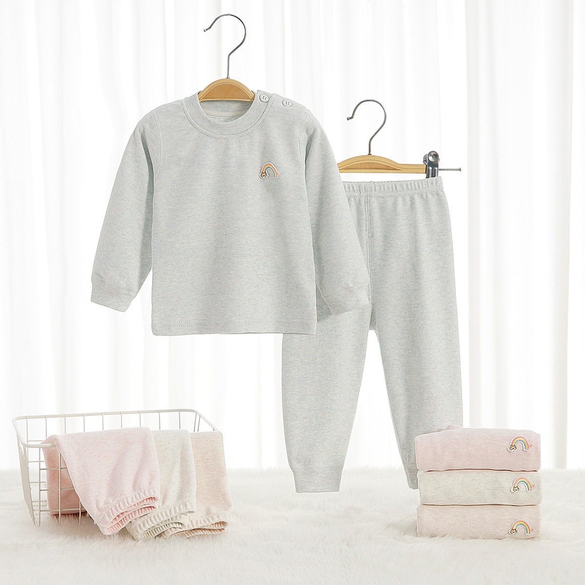 秋冬舒绒儿童秋衣秋裤66-165码婴儿男女宝宝童装纯棉保暖内衣套装