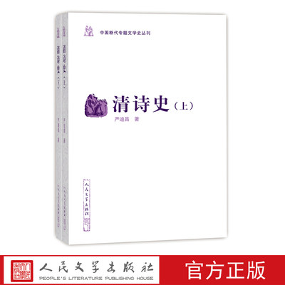 官方正版清诗史中国断代专题文学史丛刊严迪昌著清代诗史断代文学史学术研究 文学出版社