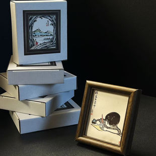 丰子恺漫画相框摆台冰箱贴双拥多功能文创礼物经典版画精致装饰品