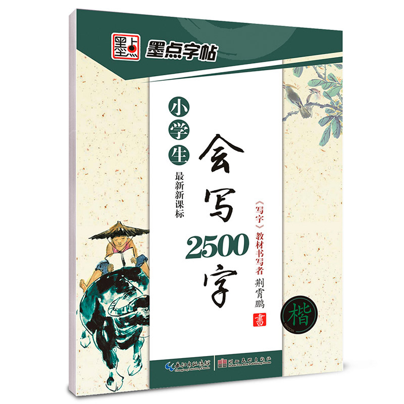 墨点字帖小学语文字帖小学生会写2500字 正楷荆霄鹏硬笔钢笔楷书字帖临摹小学生入门字帖儿童初学者汉字笔画临摹练字