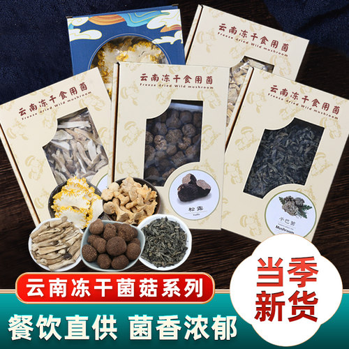 冻干野生菌松茸干货云南菌菇煲汤