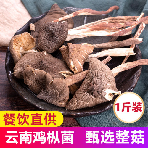 口口食鸡枞菌干货500g云南鸡纵菌