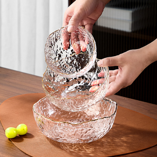 水果盘客厅茶几家用玻璃沙拉碗新款高颜值糖果摆放盘零食盒干果盘