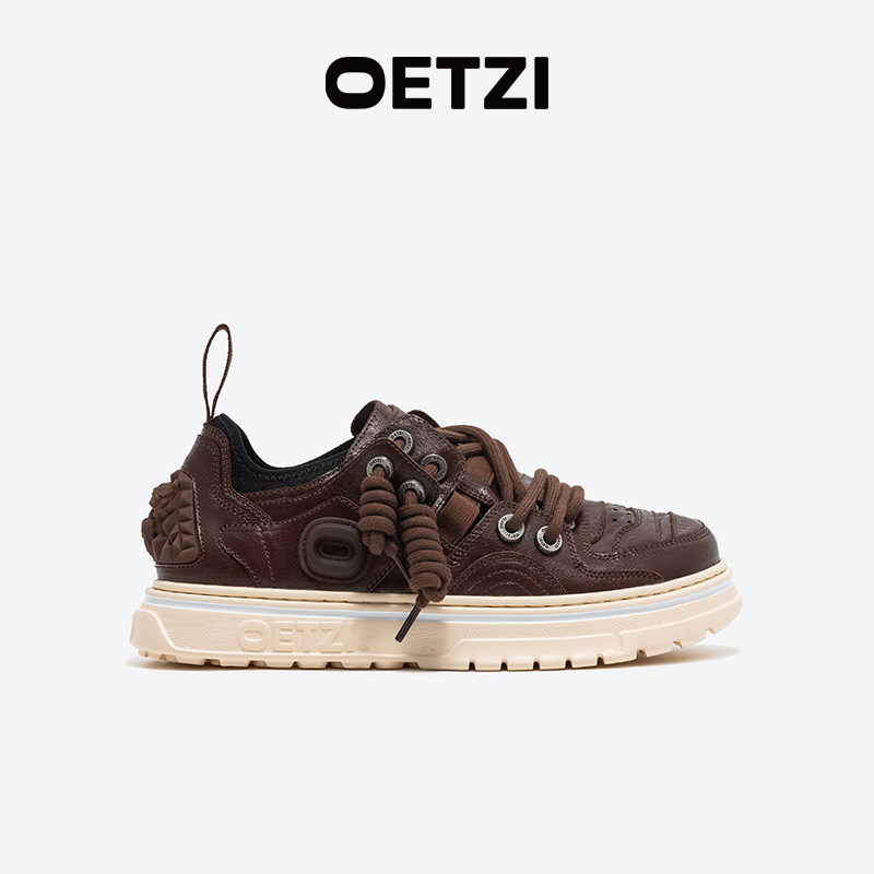 OETZI冰人奥兹丑萌牛皮情侣鞋图片