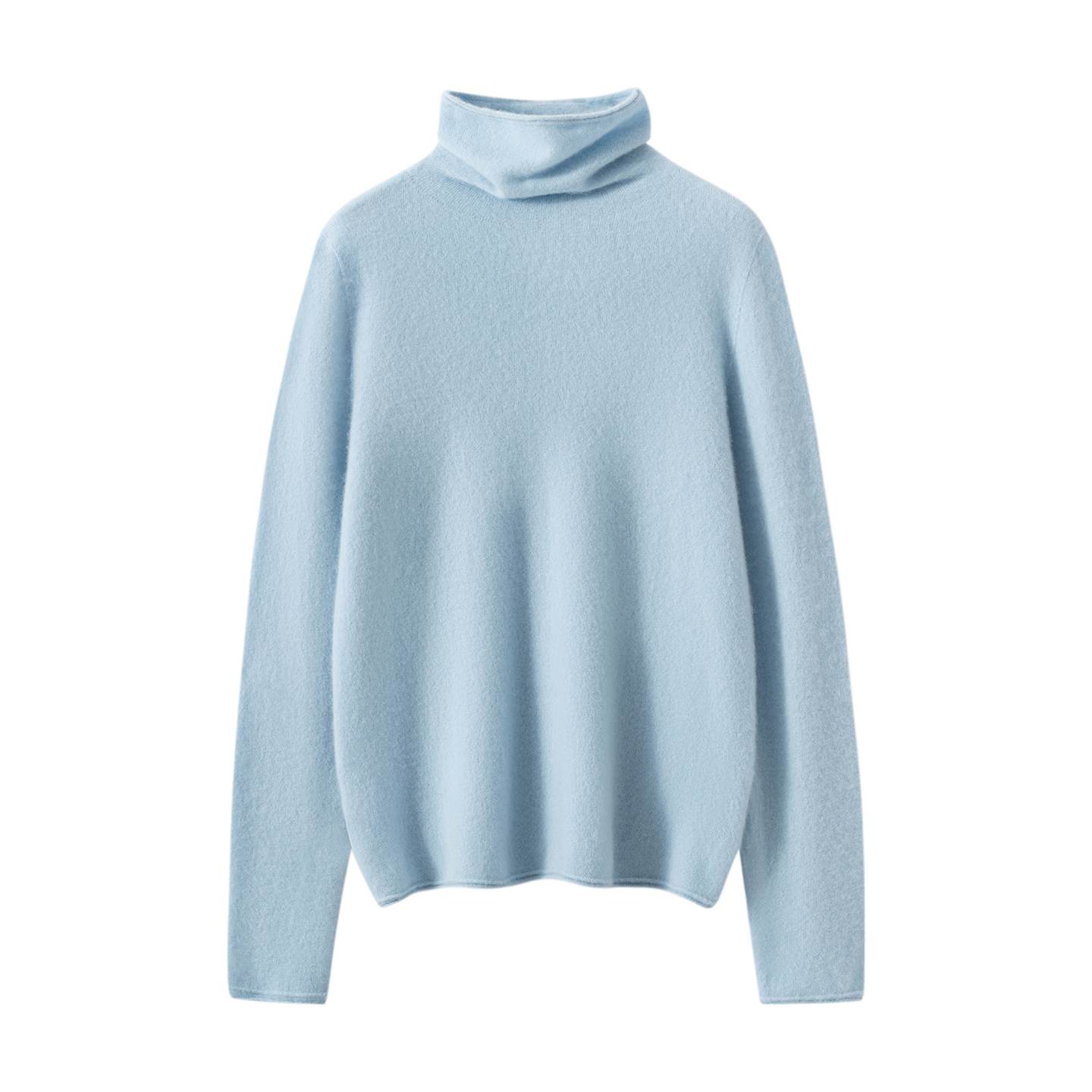 100%纯山羊绒堆堆领秋冬打底衫女