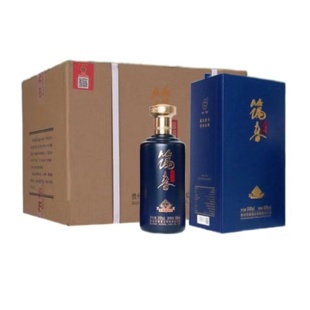 筑春酒酱酒 53度钻石蓝钻酱香型白酒 500ml*6瓶整箱装