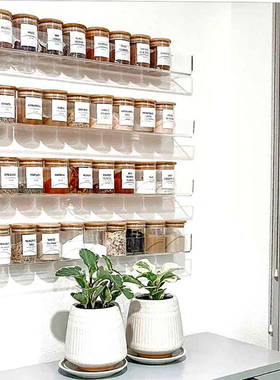 厨房调料架多功能壁挂架置物架收纳架免打孔墙壁调味料瓶罐香料瓶