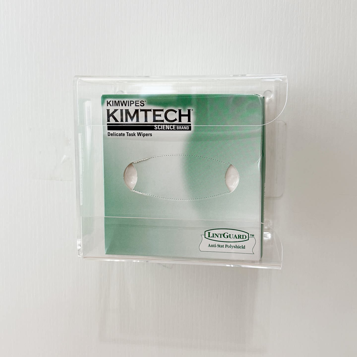 无尘纸收纳盒适用金佰利擦拭纸盒壁挂式免打孔实验室擦镜纸抽纸盒