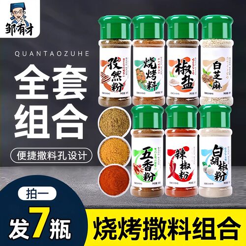 拍1发7瓶烧烤全套组合调料