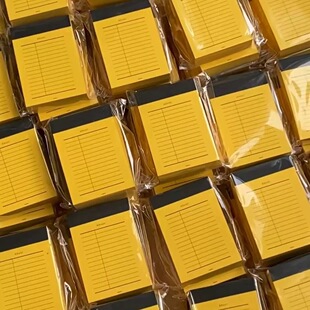 小红书同款秋叶黄彩砖便签本学生ins高颜值无粘性手账便签纸文具