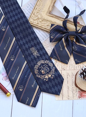 【小松鼠】以神之名|DKJK制服学院风校供情侣日系衬衫领带领结