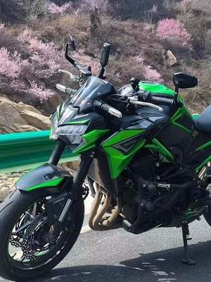 摩托车通用改装车把镜Z900 ktm390追600NK800黄龙300手把后视镜