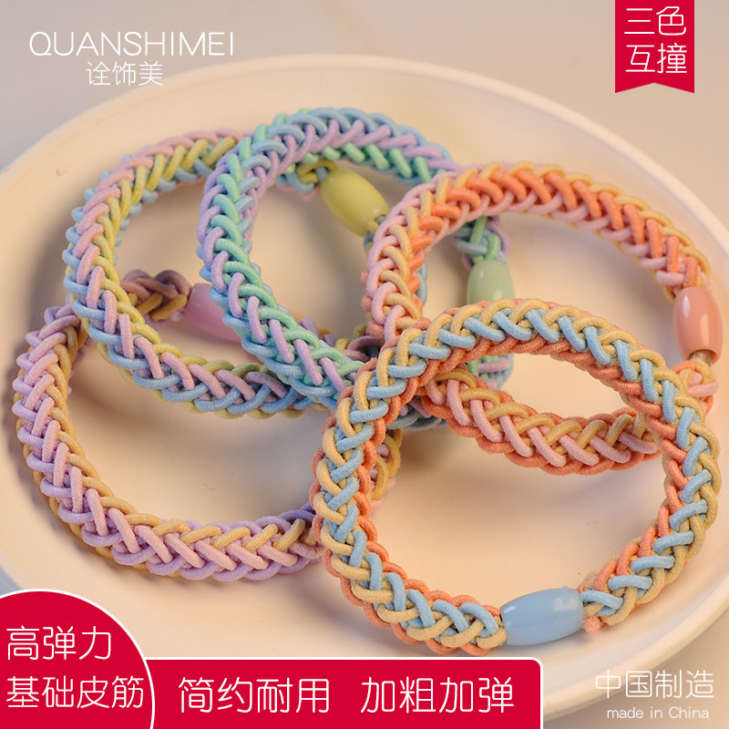 头绳2025年新款女皮筋简约耐用加粗头绳扎马尾头发发圈高弹力皮套