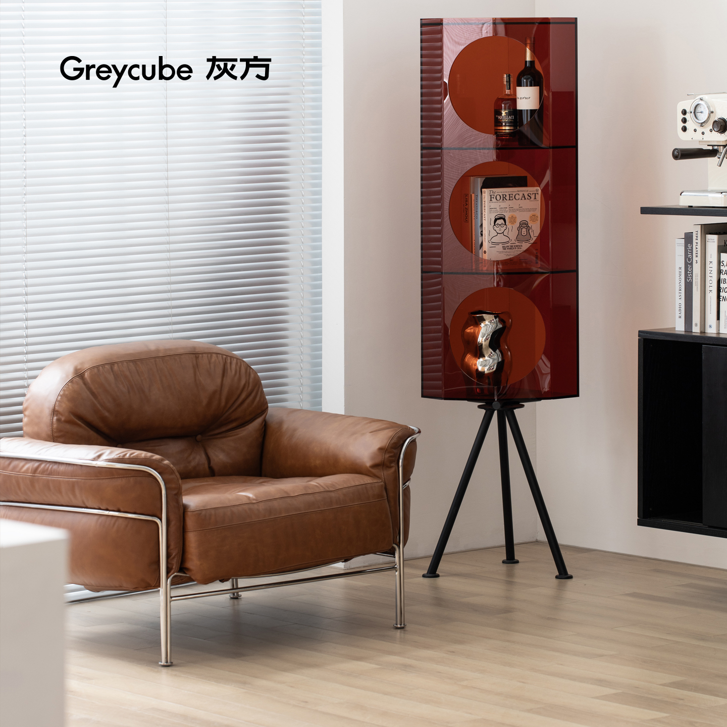 灰方亚克力好事成双电视剧同款柜