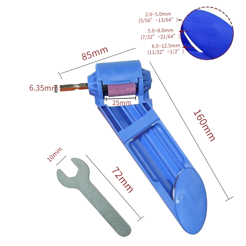 磨钻头神器万能麻花研磨机夹具固定打磨器专用工具修复钻头磨头器 五金/工具 磨刀机 原图主图