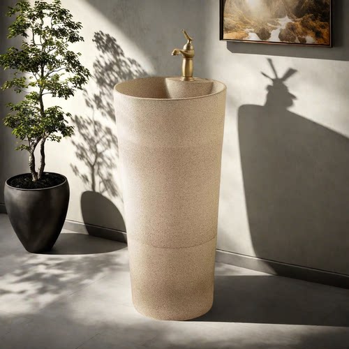 立柱盆别墅户外庭院花园洗手池