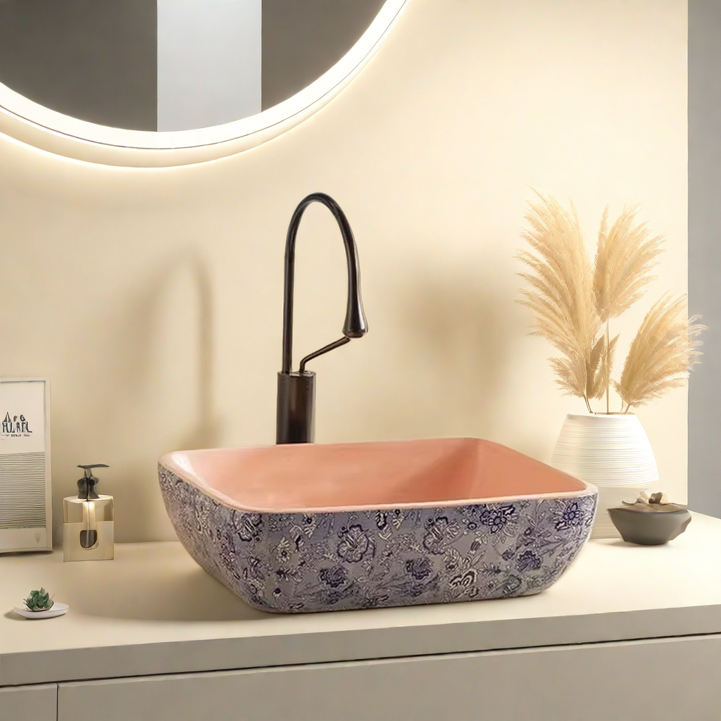 户外复古艺术台上盆洗手盆家用卫生间洗脸盆单盆阳台水盆面盆庭院