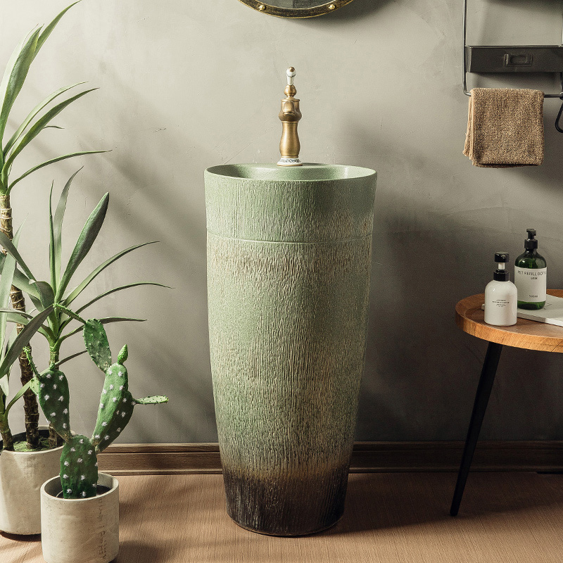 复古窑变庭院户外家用洗手台盆