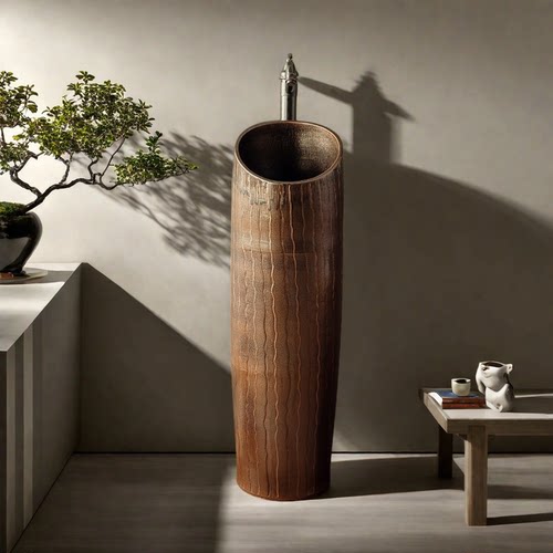 复古户外室内陶瓷一体盆