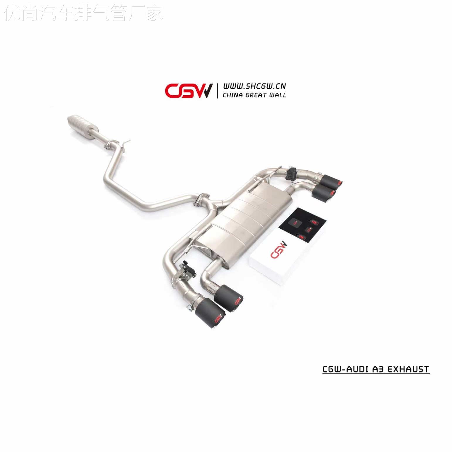 奥迪A3 S3改进排气声波Cgw中尾段双出口/四出口阀排气原协议控制