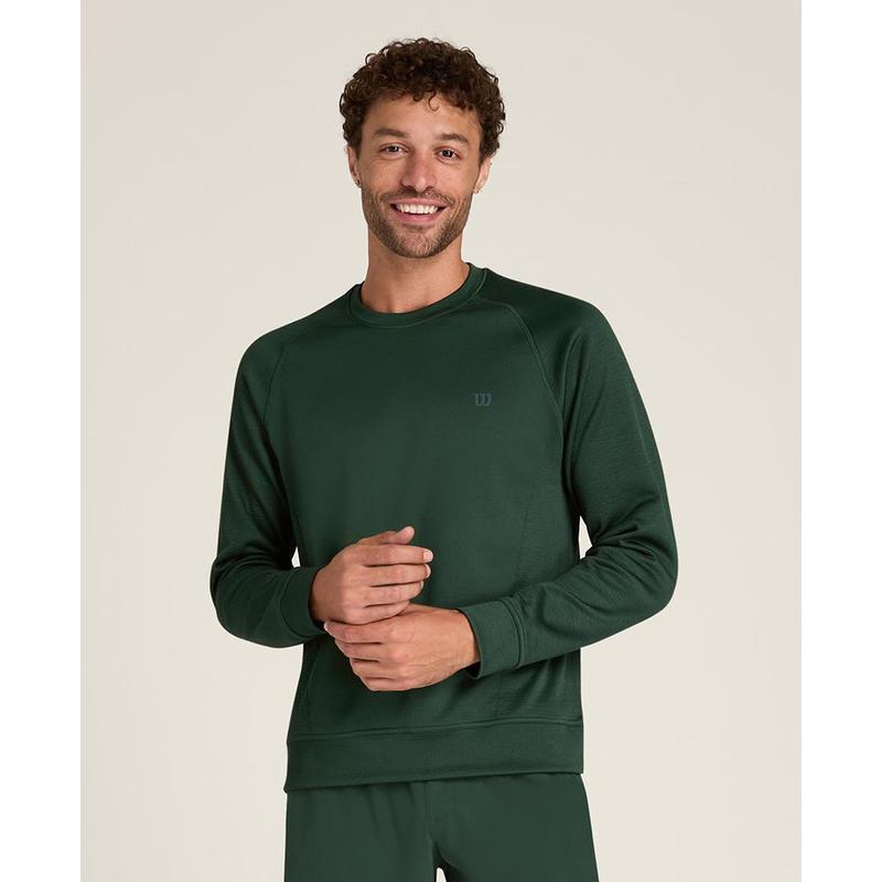 代购Wilson威尔胜男士运动卫衣保暖层排汗透气速干性能运动穿着