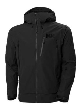 代购Helly Hansen海丽汉森男士夹克防风保暖黑色加绒户外登山