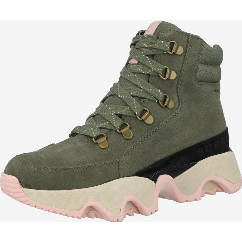 SOREL女士登山鞋透气吸汗软底轻便圆头平跟系带短筒登山徒步