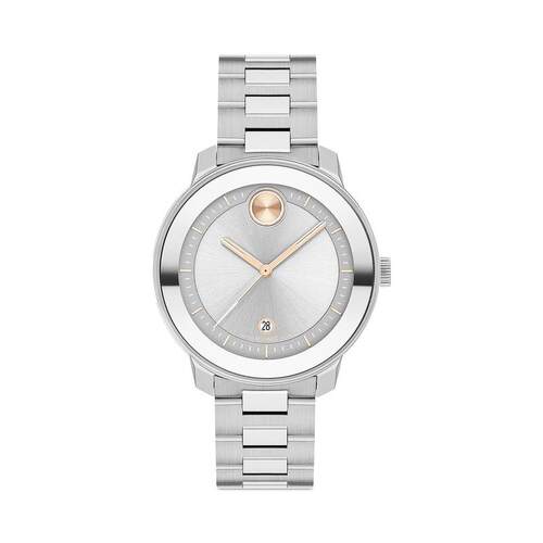 海外代购Movado/摩凡陀女士欧美腕表日历显示生活防水不锈钢