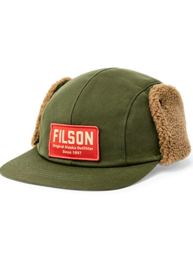 Filson男士帽子保暖绿色户外