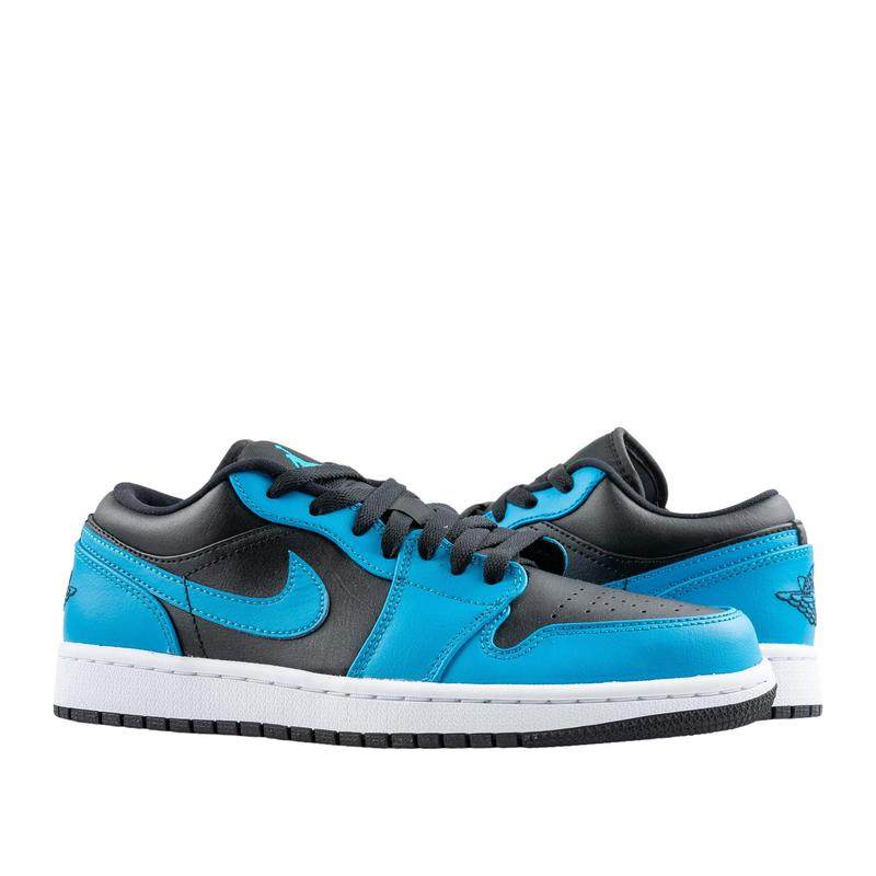 代购JORDAN男士篮球鞋缓震透气耐磨舒适蓝色黑色白色皮革