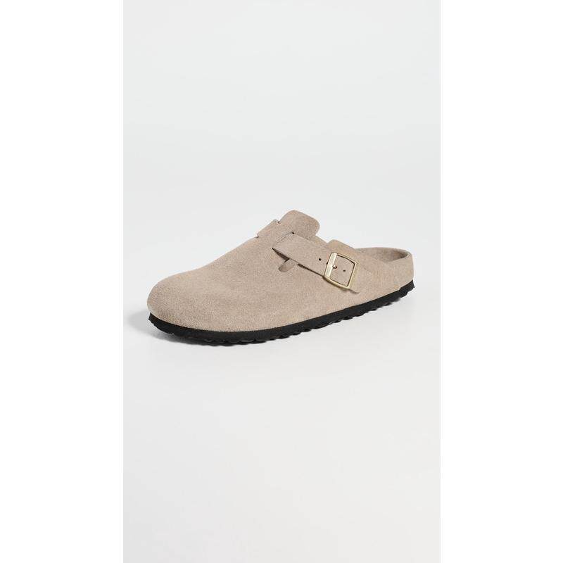 代购Birkenstock女士勃肯鞋透气软底轻便舒适贴合麂皮窄版圆头