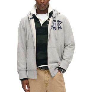 代购Superdry男士卫衣保暖舒适连帽棉质日常休闲外套复古学院