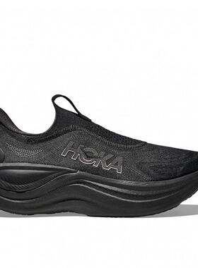 代购Hoka OneOne女士跑步鞋缓震透气舒适贴合运动鞋黑色轻量